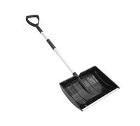 Ujjdwiurgh Grande Pelle à Neige Portable pour Pelle à Neige D'AlléE avec Manche en Aluminium et DéNeigement de Pelle à Lame Large