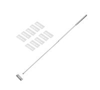 Ujjdwiurgh Grattoir à Algues avec 10 Lames, pour Nettoyeur D'Aquarium en Verre, 65 Cm, en Acier Inoxydable, pour Aquarium