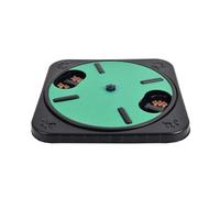 Ujjdwiurgh Griffoir pour Ongles de Chien, Planche à Gratter pour Chien, Compartiments à Collations, Planche à Gratter Ronde Rotative pour Ongles de Chien, Amovible, Vert