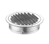 Ujjdwiurgh Grille d'aération pour hotte aspirante - 80 mm - En acier inoxydable - Moustiquaire pour la protection de la maison et du mur extérieur - Outils de ventilation