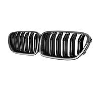 Ujjdwiurgh Grille de calandre avant brillante en fibre de carbone pour voiture Série 5 F10 F11 M5 2010-2016