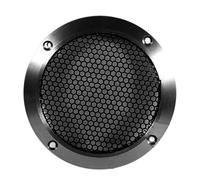 Ujjdwiurgh Grille en aluminium pour haut-parleur d'aigus de voiture - Grille en maille métallique pour amélioration audio - 10,2 cm - Noir