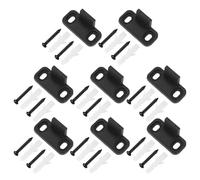 Ujjdwiurgh Guides de Sol pour Porte de Grange Coulissante 8 PièCes Guides de Porte de Placard Quincaillerie en Plastique Guide de Rail InféRieur Fixé au Mur au Sol Simple