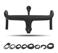 Ujjdwiurgh Guidon de route en carbone intégré pour volant de vélo Carbone intégré (440 x 120 mm)