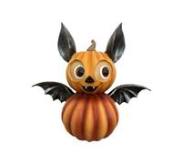 Ujjdwiurgh Halloween Effrayant Chauve-Souris Citrouille Ornements en Forme de Citrouille Décoration de Résine Mignonne Chauve-Souris Décoration B