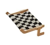 Ujjdwiurgh Hamac de Fenêtre pour Chat, Lit de Salon Suspendu avec Cadre en Bois, Étagères de Siège de Fenêtre Amovibles pour Chat