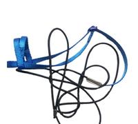 Ujjdwiurgh Harnais pour perroquet et oiseaux - Sangle réglable anti-morsure - Facile à utiliser - Bleu - Taille L