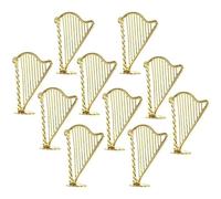 Ujjdwiurgh Harpe Miniature, Modèle D'Instrument de Musique Miniature, Pendentif Modèle de Mini Harpe pour la Décoration de de Fête Musicale Facile à Utiliser