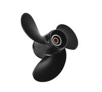 Ujjdwiurgh Hélice hors-bord noire 8,9 x 8,5 pour moteur de bateau 2 temps 9,8 HP en alliage d'aluminium 3B2-64517-0