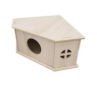 Ujjdwiurgh Hérisson Maison Animal Habitat en Bois Cacher Cabane Aire de Jeux Animal Habitat Robuste Naturel Fournitures pour Animaux de Compagnie