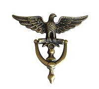 Ujjdwiurgh Heurtoir de porte antique en alliage de zinc en forme d'aigle pour porte d'entrée, décoration d'intérieur, anneau de poignée de meuble, heurtoir