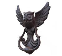 Ujjdwiurgh Heurtoir de porte en fonte de hibou mystique - Poignée de porte antique