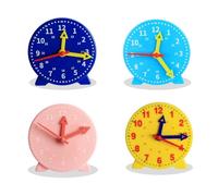 Ujjdwiurgh Horloge D'Apprentissage pour Étudiants de 4 Pouces, Modèle de Temps, Horloge à Engrenages pour Enseignant, Liaison à Trois Aiguilles, Modèle de Montre 24 Heures