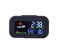Ujjdwiurgh Horloge de Station M¨¦t¨¦o avec ¨¦Cran Couleur, Moniteur de Temp¨¦rature et D'Humidit¨¦ R¨¦tro¨¦Clair¨¦ pour Enfants, Adolescents, ¨¦Tudiants - Bureau de Dortoir de Chambre ¨¤ Coucher
