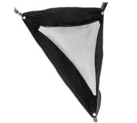 Ujjdwiurgh Horses Corner Feeder Sacs d'alimentation pour foin de chèvres avec fond en maille et boutons-pression pour remorque de cheval, noir