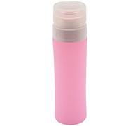 Ujjdwiurgh Hot! Bouteille en silicone rechargeable pour voyage, lotion de voyage, shampooing, bain Rose 80 ml