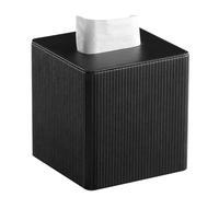 Ujjdwiurgh Housse de boîte à mouchoirs carrée en cuir synthétique avec fermeture magnétique, organisateur décoratif pour salle de bain, salon