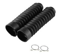 Ujjdwiurgh Housse de fourche avant en caoutchouc pour moto - Protection contre la poussière - Noir