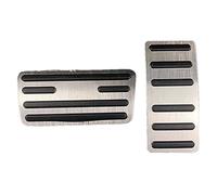 Ujjdwiurgh Housse de pédale d'accélérateur de frein en aluminium pour Navara Terra 2016 + accessoires, coussinet de pédale antidérapant