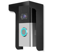 Ujjdwiurgh Housse de Pluie pour Sonnette, Anneau Anti-Éblouissement, Protection Contre les Intempéries en Acier pour la Plupart des Sonnettes