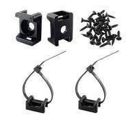 Ujjdwiurgh HSaddle Lot de 100 attaches de câble avec trou de vis en nylon résistant 15,2 cm