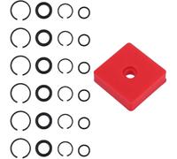 Ujjdwiurgh Impact Retaining Clips Anneaux de Friction 6 SETS 3/8 ", 6 SETS 1/2" avec RONNEURS RING O TOUR ANNELLATION OUTIL ANNELLAGE