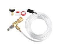 Ujjdwiurgh Injecteur en Aval pour Nettoyeur, Nettoyeur - Kit D'Injecteur Chimique à Connexion 3/8 Po avec Injecteur de Savon