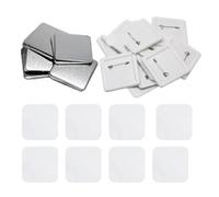 Ujjdwiurgh Insignes carrés vierges pour la maison, le bureau, 50 x 50 mm, aimants de réfrigérateur, pièces de fabrication de boutons