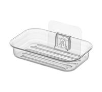 Ujjdwiurgh Installation Facile Porte-Savon Cuisine Mural Plat sans Perçage Moderne Clair Drain Salle de Bain Shampoing Boîte à Savon Conteneur A