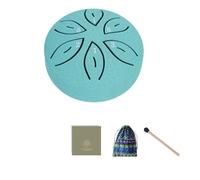 Ujjdwiurgh Instruments de Musique pour Enfants Orff Instruments Crafts Mini Tambour Creux 3 Pouces 6 Tons Bleu Lac