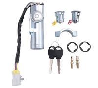 Ujjdwiurgh Interrupteur D'Allumage de Voiture Ensemble de Serrure de Porte Gauche Droite avec 2 CléS pour Navara D22 1997 1998-2003 2004 2005 2006 K9810-2S806