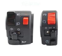 Ujjdwiurgh Interrupteur de Guidon Universel Modifié pour Moto, 22 mm, Clignotant, Feu Antibrouillard, Démarrage.