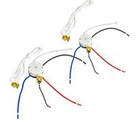 Ujjdwiurgh Interrupteur Traction Ventilateur Plafond, ZE-208S E89885 Interrupteur Ventilateur 3 Vitesses et 4 Fils Interrupteur Cordon ChaîNe Traction Remplacement L'Interrupteur Ventilateur