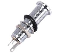 Ujjdwiurgh Jack encastré cylindrique chromé 1/4" pour guitare électrique
