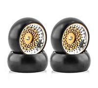 Ujjdwiurgh Jante de Roue en MéTal de Pneu de DéRive en Plastique Dur pour 284131 K969 K989 Mini-Z 1/28 PièCes de Mise à Niveau de Voiture RC,2 Jaune