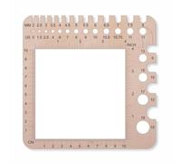 Ujjdwiurgh Jauge D'Aiguille à Tricoter, Règle de Jauge de Tricot, Règle de Crochet, Règle de et D'Échantillon (Jauge Universelle/Règle A