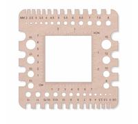 Ujjdwiurgh Jauge D'Aiguille à Tricoter, Règle de Jauge de Tricot, Règle de Crochet, Règle de et D'Échantillon (Jauge Universelle/Règle D