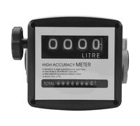 Ujjdwiurgh Jauge de Carburant MéCanique DéBit de Carburant à 4 Chiffres DéBitmèTre de Carburant MéCanique 25Mm (Filetage Interne de 1 Pouce) 5-30 GPM/20-120L/Min