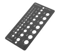 Ujjdwiurgh Jauge de Foret 1/16 à 1/2 Pouce Instrument de Mesure de Foret 29 Trous Outil de Mesure de Trou de Forage Précis