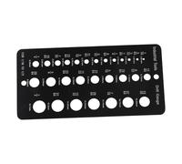 Ujjdwiurgh Jauge de Foret 1/16 Pouce à 1/2 Pouce, Taille de Vis et Jauge de Filetage Pouces et Jauge de Forage DéCimale Guide de Taille de Foret