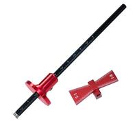 Ujjdwiurgh Jauge de Marquage de Roue, Marqueur de Gabarit en Queue D'Aronde, Outil de Traçage en Alliage D'Aluminium - Travail Du Bois 1:5 1:8, Règle D'Échelle en Pouces/mm