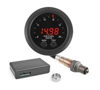 Ujjdwiurgh Jauge de Rapport Air/Carburant 52 mm Affichage Numérique à LED avec Capteur D'Oxygène O2 à Large Bande 06J906262AA