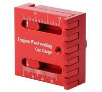 Ujjdwiurgh Jauge D'Écartement pour le Travail Du Bois, Règle de Mesure de Profondeur en Dents Scie, Mini Ajusteur de Fente de Scie en Alliage D'Aluminium, Jauge de Marquage de Règle de Ligne