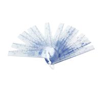 Ujjdwiurgh Jauge d'épaisseur en plastique de 0,05 à 2 mm, outils de mesure 20 en 1 pour mesurer les écarts