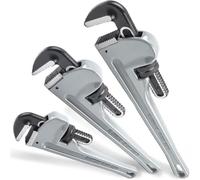 Ujjdwiurgh Jeu de clés de plomberie, 25,4 cm, 35,6 cm, 45,7 cm, outil réglable pour plombier professionnel