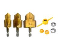 Ujjdwiurgh Jeu de clés d'extension de tuyau d'eau - Outils d'extension de trou - Forets de levage de tuyaux en plastique - Outil de perçage de tuyaux d'eau