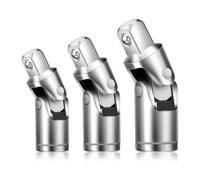 Ujjdwiurgh Jeu de douilles de connexion d'entraînement rotatives à 360 degrés, fixations de maintenance, argent, universelles, adaptées pour la modification de voiture