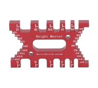 Ujjdwiurgh Jig à Queue D'Aronde Étriers de Haute Précision Outil de Mesure D'Échelle en Alliage D'Aluminium Machine de Table de Scie à Bois pour Toupie et Scie à Table -A