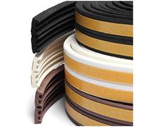 Ujjdwiurgh Joint D'Étanchéité En Caoutchouc Joint De Porte Joint De Fenêtre Type E Bande D'Étanchéité 5M Noir