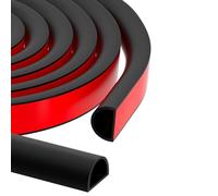 Ujjdwiurgh Joint d'étanchéité en silicone pour porte et fenêtre - 7 m - Noir